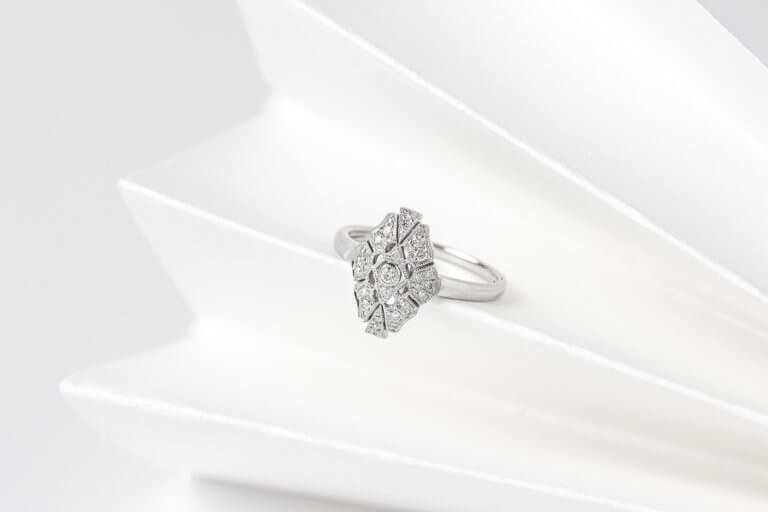 Bague de fiancailles vintage art-deco-or-blanc-diamants
